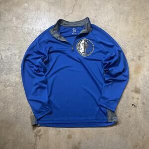 Fanatics Dallas Mavericks Men’s Blue Quarter Zip Pullover XL